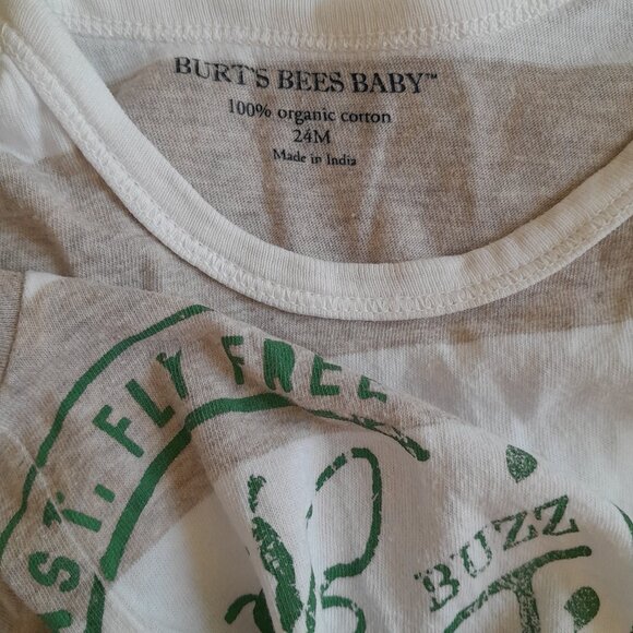 BURT'S BEES BABY Striped bodysuit, beige white - Picture 4 of 7
